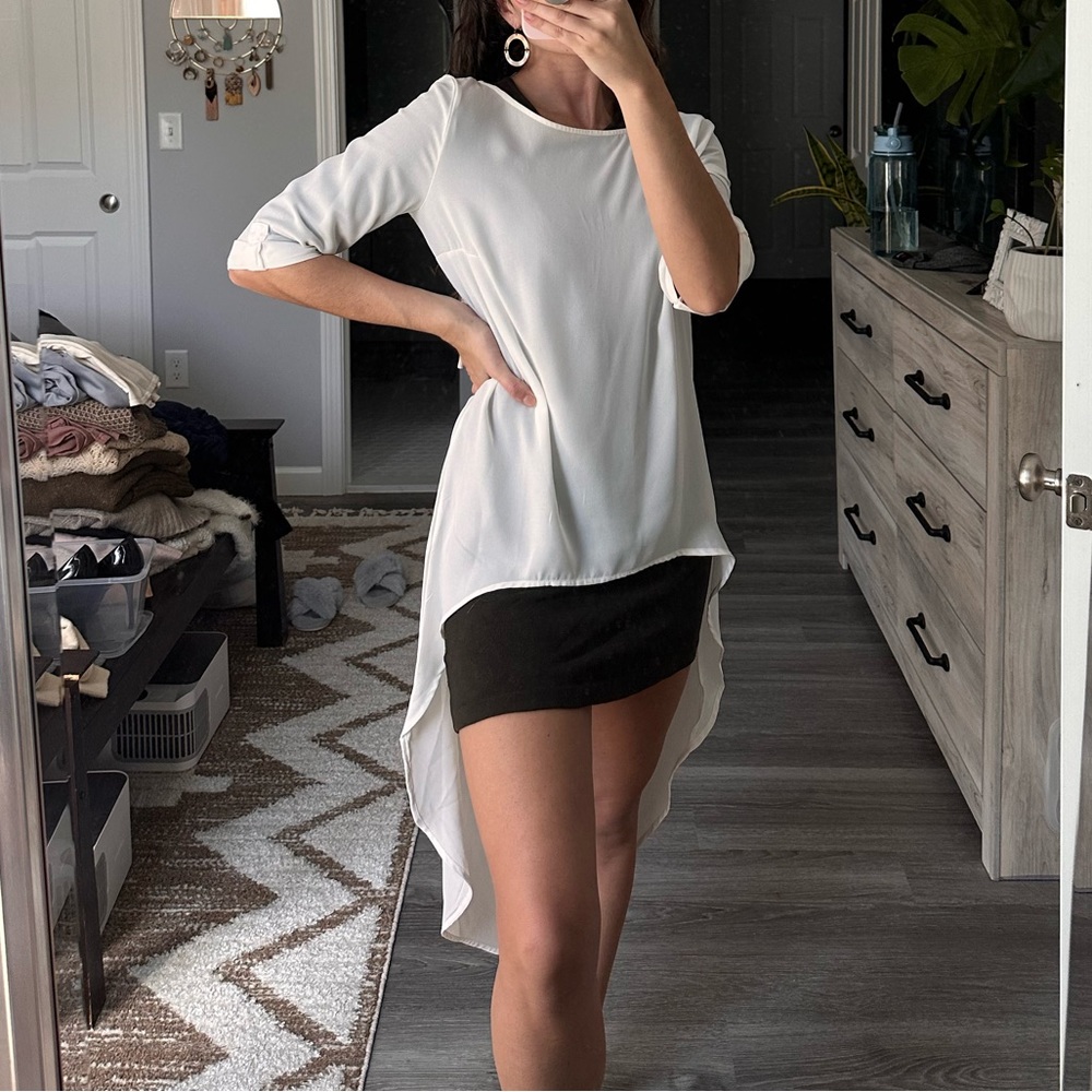 New York & Company High-Low Layer Blouse